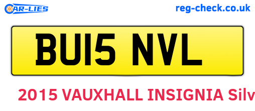 BU15NVL are the vehicle registration plates.