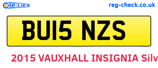 BU15NZS are the vehicle registration plates.