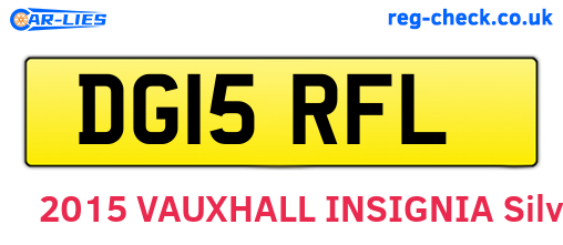 DG15RFL are the vehicle registration plates.