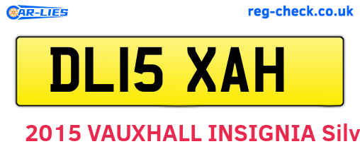 DL15XAH are the vehicle registration plates.