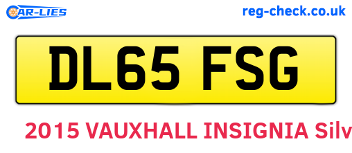 DL65FSG are the vehicle registration plates.