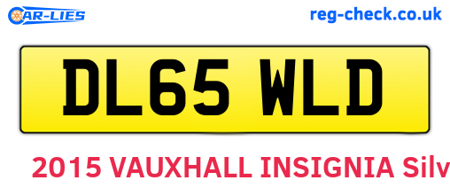 DL65WLD are the vehicle registration plates.
