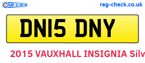 DN15DNY are the vehicle registration plates.