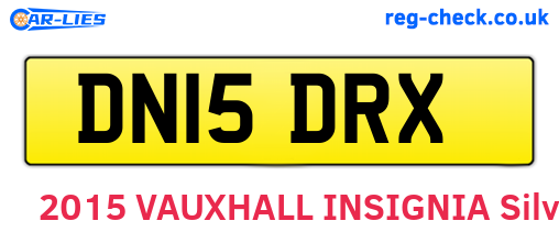 DN15DRX are the vehicle registration plates.