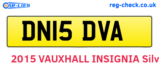 DN15DVA are the vehicle registration plates.
