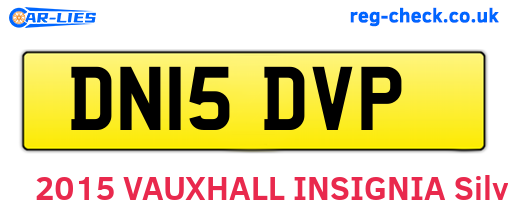 DN15DVP are the vehicle registration plates.