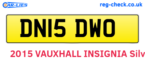 DN15DWO are the vehicle registration plates.