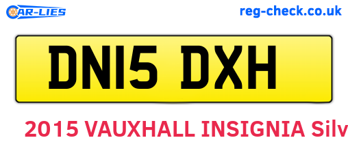 DN15DXH are the vehicle registration plates.