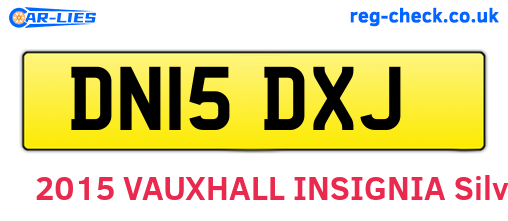 DN15DXJ are the vehicle registration plates.
