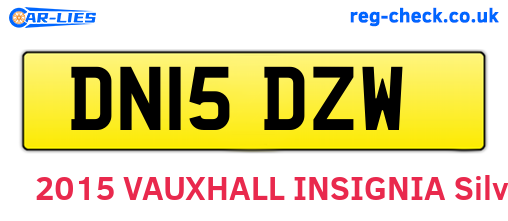 DN15DZW are the vehicle registration plates.