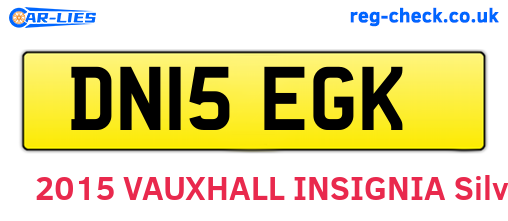 DN15EGK are the vehicle registration plates.
