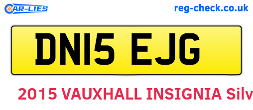 DN15EJG are the vehicle registration plates.