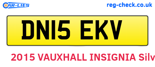 DN15EKV are the vehicle registration plates.