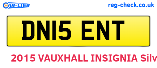 DN15ENT are the vehicle registration plates.