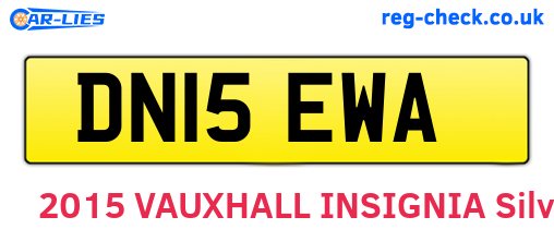 DN15EWA are the vehicle registration plates.