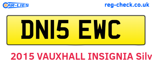 DN15EWC are the vehicle registration plates.
