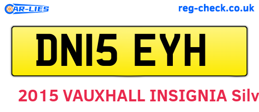 DN15EYH are the vehicle registration plates.