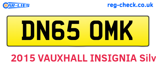 DN65OMK are the vehicle registration plates.