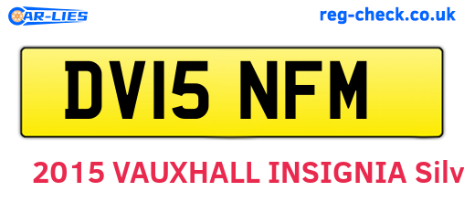 DV15NFM are the vehicle registration plates.