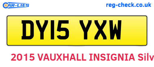 DY15YXW are the vehicle registration plates.