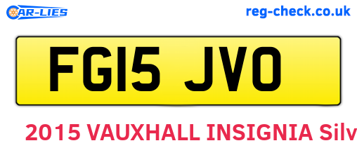 FG15JVO are the vehicle registration plates.