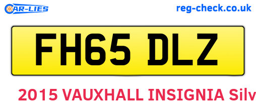FH65DLZ are the vehicle registration plates.