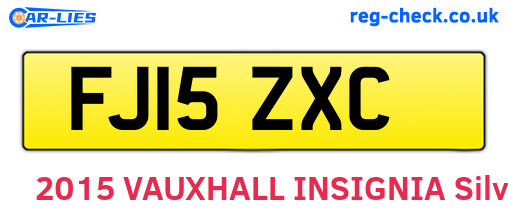 FJ15ZXC are the vehicle registration plates.