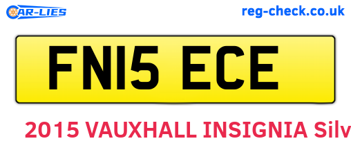 FN15ECE are the vehicle registration plates.