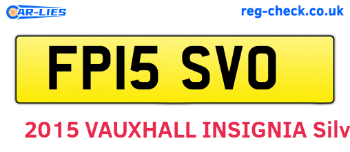 FP15SVO are the vehicle registration plates.