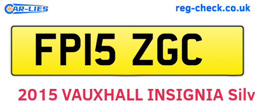 FP15ZGC are the vehicle registration plates.