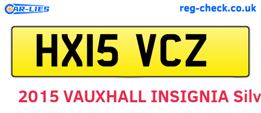 HX15VCZ are the vehicle registration plates.