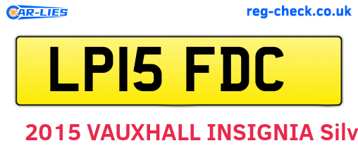 LP15FDC are the vehicle registration plates.