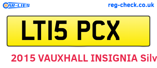 LT15PCX are the vehicle registration plates.