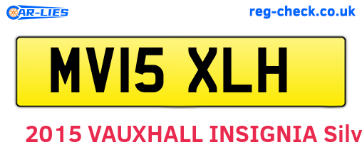 MV15XLH are the vehicle registration plates.
