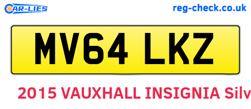 MV64LKZ are the vehicle registration plates.