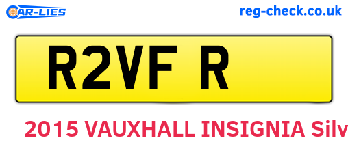 R2VFR are the vehicle registration plates.