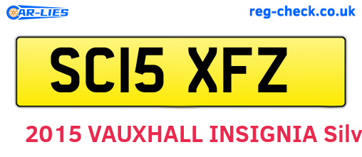 SC15XFZ are the vehicle registration plates.