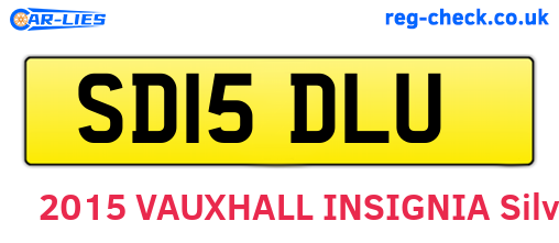 SD15DLU are the vehicle registration plates.