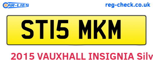 ST15MKM are the vehicle registration plates.