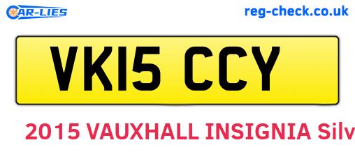 VK15CCY are the vehicle registration plates.
