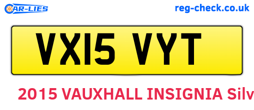 VX15VYT are the vehicle registration plates.