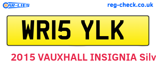 WR15YLK are the vehicle registration plates.
