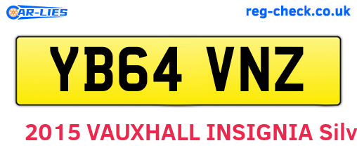 YB64VNZ are the vehicle registration plates.