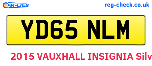 YD65NLM are the vehicle registration plates.