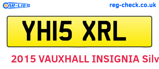 YH15XRL are the vehicle registration plates.