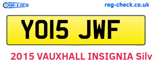 YO15JWF are the vehicle registration plates.
