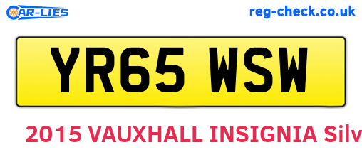 YR65WSW are the vehicle registration plates.