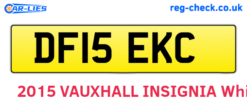 DF15EKC are the vehicle registration plates.