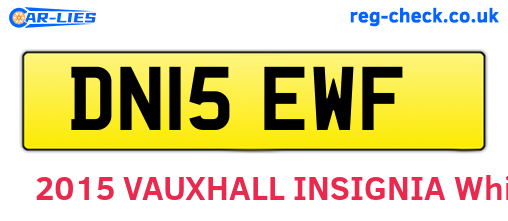 DN15EWF are the vehicle registration plates.