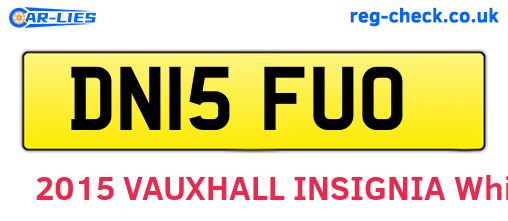 DN15FUO are the vehicle registration plates.